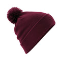 Burgundy - Front - Beechfield Unisex Adult Original Pom Pom Beanie