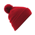 Classic Red - Front - Beechfield Unisex Adult Original Pom Pom Beanie