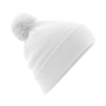 White - Front - Beechfield Unisex Adult Original Pom Pom Beanie