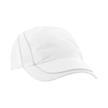 White - Front - Beechfield Coolmax Mesh Panel Cap