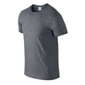 Dark Heather - Side - Gildan Mens Softstyle Heather T-Shirt