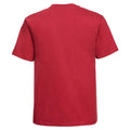 Classic Red - Back - Russell Mens Classic Combed Cotton Heavyweight T-Shirt