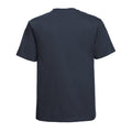 French Navy - Front - Russell Mens Classic Combed Cotton Heavyweight T-Shirt