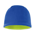 Royal Blue-Lime - Front - Result Fleece Reversible Hat