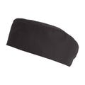 Black - Front - Le Chef Unisex Adult Plain Chef Skull Cap