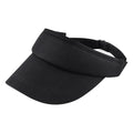 Black - Front - Beechfield Unisex Adult Sports Visor