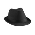 Black - Front - Beechfield Unisex Adult Fedora