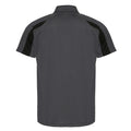 Charcoal-Jet Black - Back - AWDis Cool Mens Contrast Polo Shirt