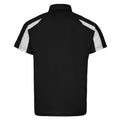 Jet Black-Arctic White - Back - AWDis Cool Mens Contrast Polo Shirt