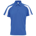 Royal Blue-Arctic White - Front - AWDis Cool Mens Contrast Polo Shirt