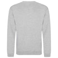 Grey - Back - Awdis Unisex Adult Heather Sweatshirt