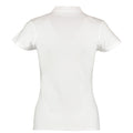 White - Back - Kustom Kit Womens-Ladies Keyhole Top