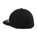 Black - Back - Beechfield Unisex Adult Pro-Stretch Flat Peak Baseball Cap