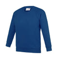 Deep Royal Blue - Front - Awdis Childrens-Kids Academy Raglan Sweatshirt