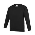 Black - Front - Awdis Childrens-Kids Academy Raglan Sweatshirt