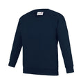 Navy - Front - Awdis Childrens-Kids Academy Raglan Sweatshirt