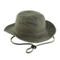 Olive - Front - Beechfield Unisex Adult Outback Leather Lined Panama Hat