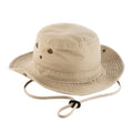 Pebble - Front - Beechfield Unisex Adult Outback Leather Lined Panama Hat