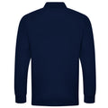 Navy - Back - PRO RTX Mens Piqué Long-Sleeved Polo Shirt