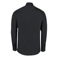 Black - Back - Kustom Kit Mens Tailored Long-Sleeved Business Shirt