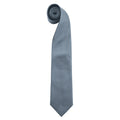 Grey - Front - Premier Mens Colours Fashion Tie