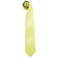 Lime - Front - Premier Mens Colours Fashion Tie