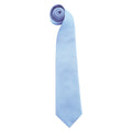 Mid Blue - Front - Premier Mens Colours Fashion Tie