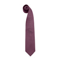 Purple - Front - Premier Mens Colours Fashion Tie