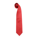 Red - Front - Premier Mens Colours Fashion Tie