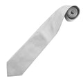 Silver - Back - Premier Mens Colours Fashion Tie