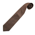 Brown - Back - Premier Mens Colours Fashion Tie