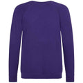 Purple - Back - Awdis Childrens-Kids Academy Raglan Sweatshirt