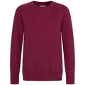 Burgundy - Front - Awdis Childrens-Kids Academy Raglan Sweatshirt