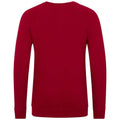 Claret Red - Back - Awdis Childrens-Kids Academy Raglan Sweatshirt