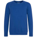 Deep Royal Blue - Front - Awdis Childrens-Kids Academy Raglan Sweatshirt