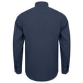 Navy - Back - Henbury Mens Moisture Wicking Long-Sleeved Shirt