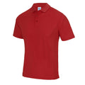 Fire Red - Front - Awdis Mens SuperCool Performance Polo Shirt