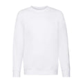 White - Front - Fruit of the Loom Childrens-Kids Premium Drop Shoulder Sweatshirt