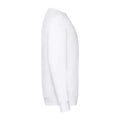 White - Side - Fruit of the Loom Childrens-Kids Premium Drop Shoulder Sweatshirt