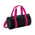 Black-Fuchsia - Front - Bagbase Mini Holdall