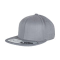 Grey - Front - Flexfit Snapback Fitted Baseball Cap