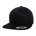 Black - Front - Flexfit Organic Cotton Snapback Baseball Cap