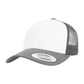 Dark Grey-White - Front - Flexfit Retro Trucker Cap