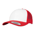 Red-White - Front - Flexfit Retro Trucker Cap