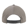 Grey - Back - Flexfit 5 Panel Snapback Classic Baseball Cap