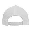 White - Back - Flexfit 5 Panel Snapback Classic Baseball Cap