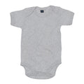 Grey Marl - Front - Babybugz Baby Heather Bodysuit