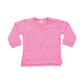 Bubblegum Pink - Front - Babybugz Baby Plain Sweatshirt