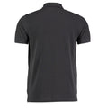 Graphite Grey - Back - Kustom Kit Mens Klassic Pique Heavy Slim Polo Shirt