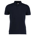 Navy - Front - Kustom Kit Mens Klassic Pique Heavy Slim Polo Shirt